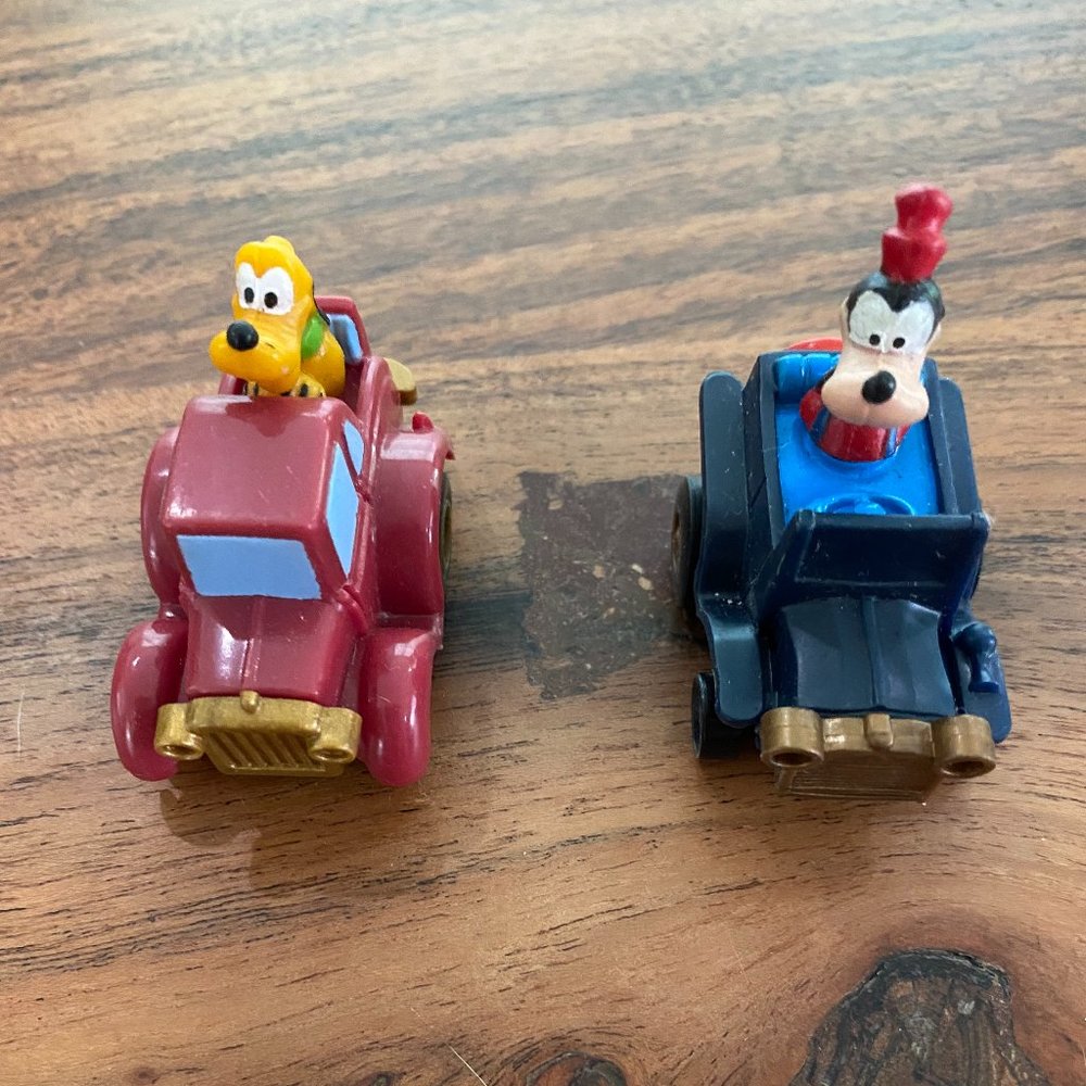 Vintage 1988 Pluto and Goofy Trucks
